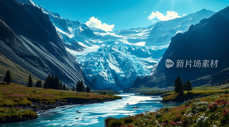 冰川之谷自然奇观