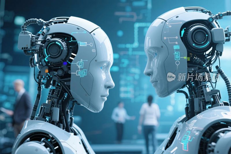 人形机器人科技互动场景