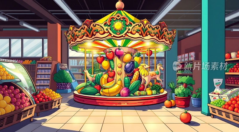 色彩缤纷的果蔬乐园