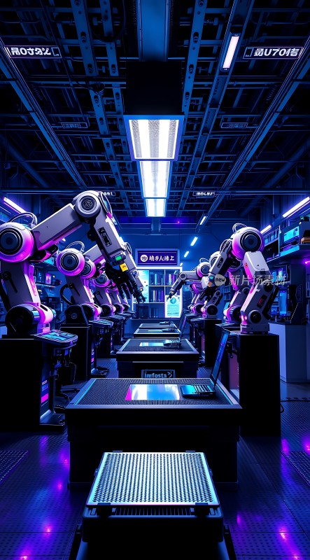 未来工厂智能机器人生产线
