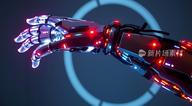 科技感十足的未来机械手臂