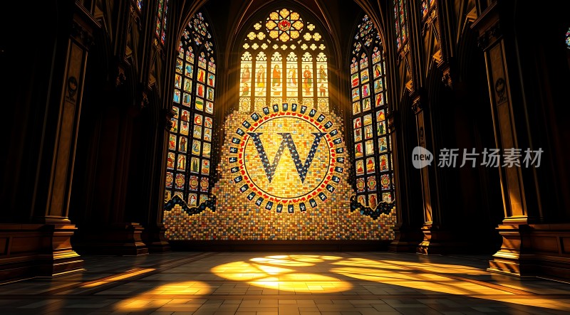 阳光下的宏伟教堂