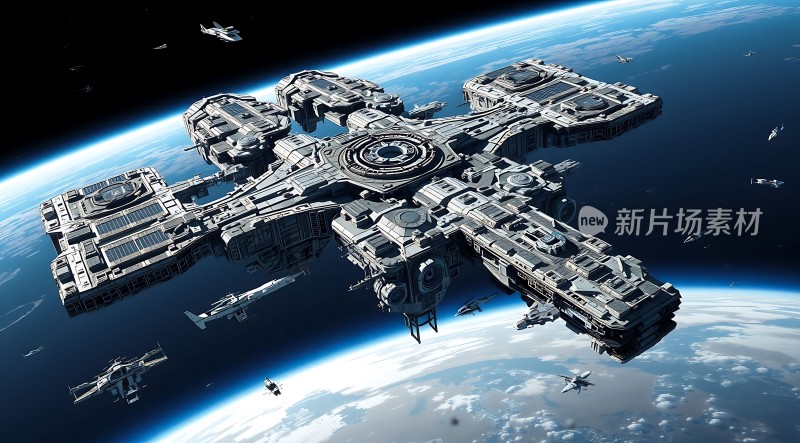 星际飞船与地球