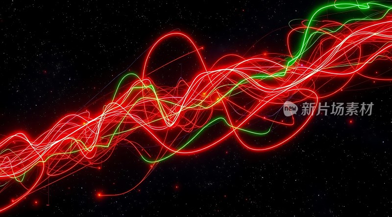 光之舞红绿交织的宇宙旋律