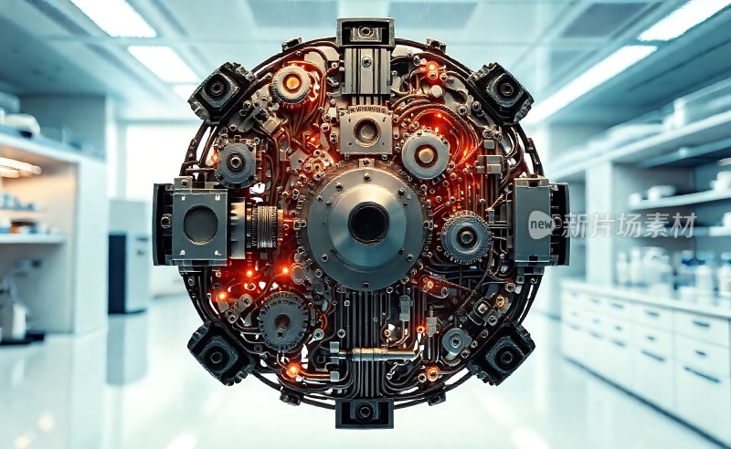 科技实验室中的机械装置