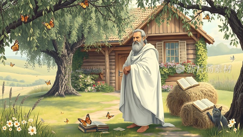 隐士与自然和谐共处