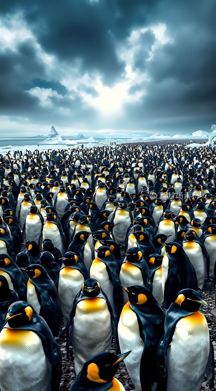 南极企鹅大军集结