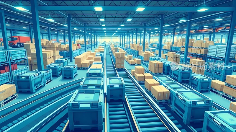 智能物流中心高效运转的仓储系统