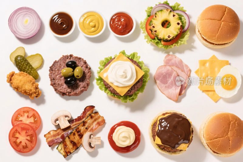 食材组合展示图