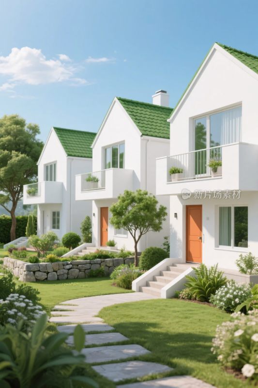 现代住宅景观效果图