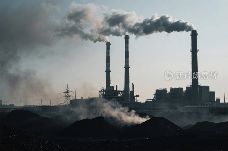 工业烟囱烟雾排放