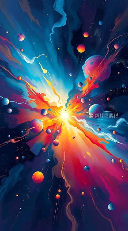 宇宙奇观星云与行星的奇幻之旅