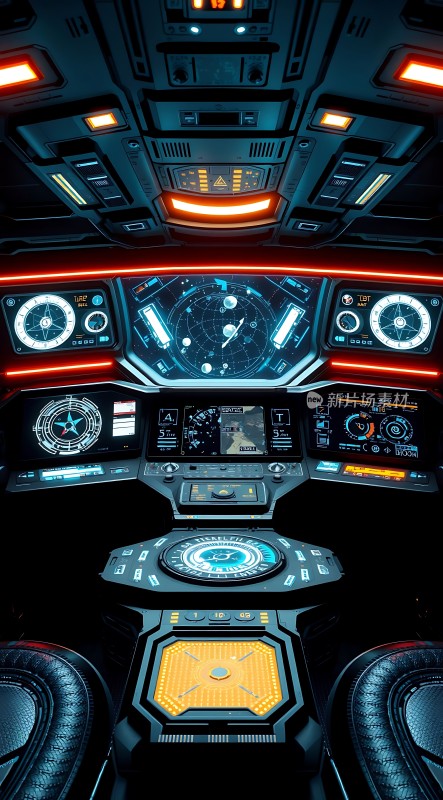 未来驾驶舱科技感十足