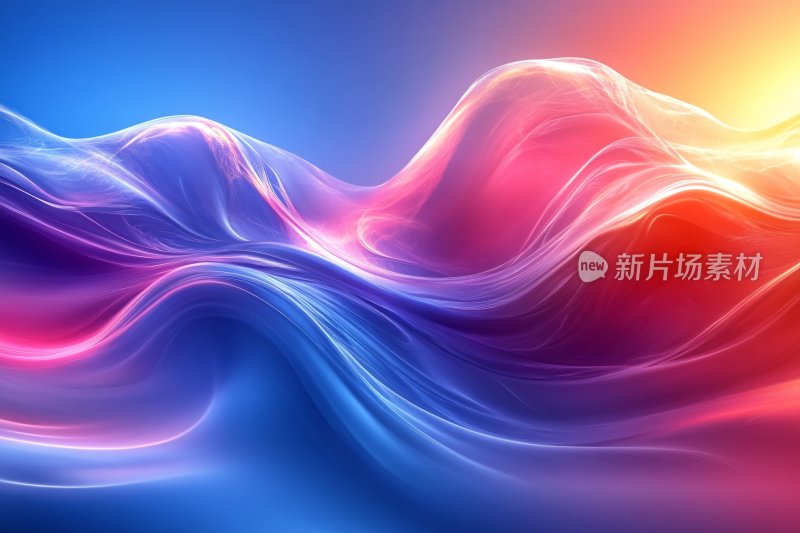 绚丽多彩流体渐变背景图