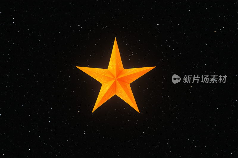 天空中一颗星星和小星星高清图片