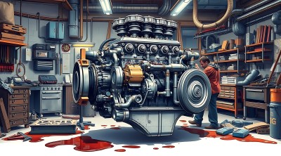 机械车间里的精密引擎 机械车间里的精密引擎