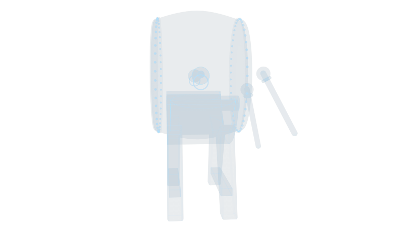 中国大鼓 中国风古风乐器打击乐击鼓音乐