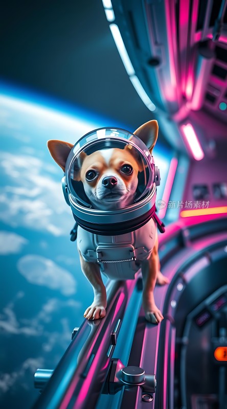 太空遨游的小柴犬