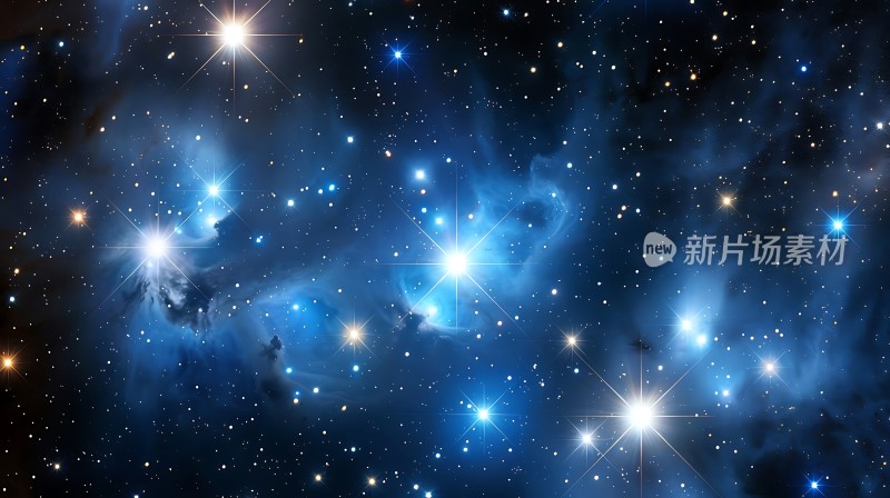 璀璨星空下的神秘星云