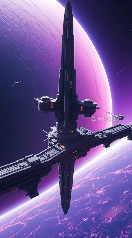星际飞船与神秘星球