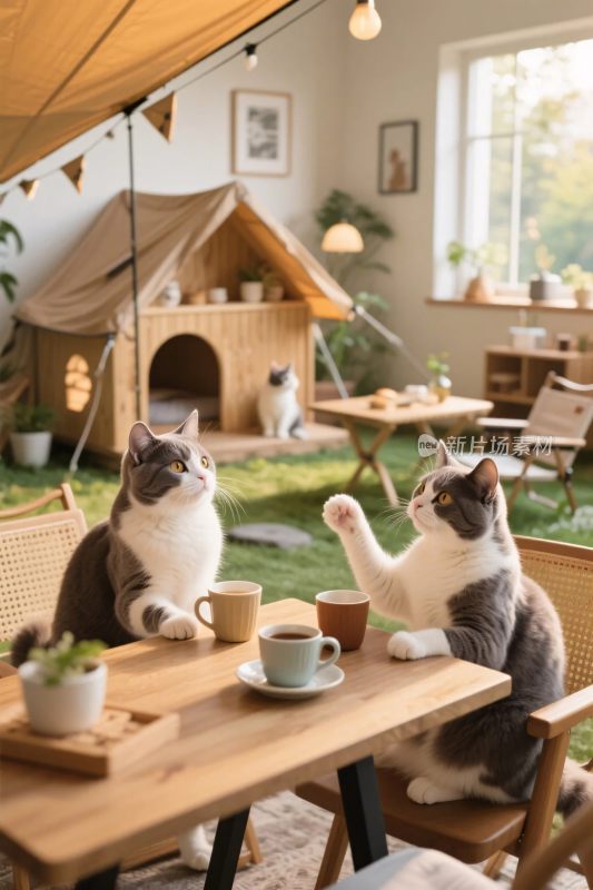 猫咪咖啡馆场景
