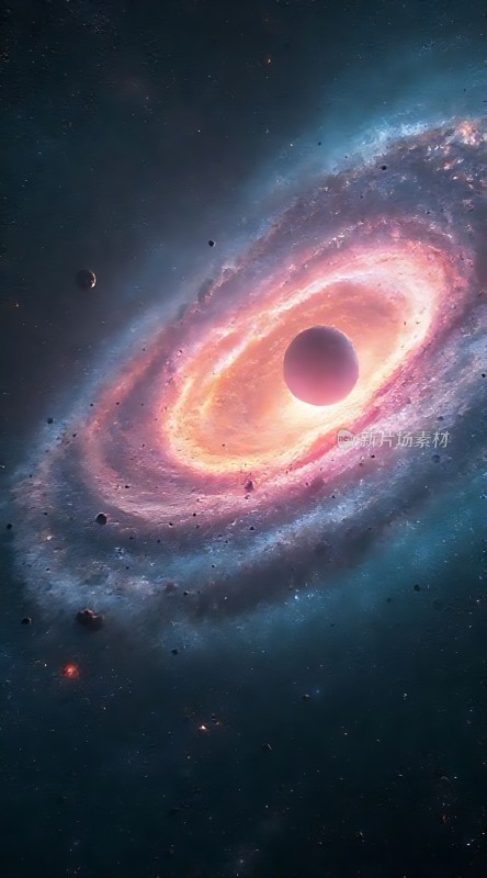 宇宙奇观神秘星球与螺旋星系