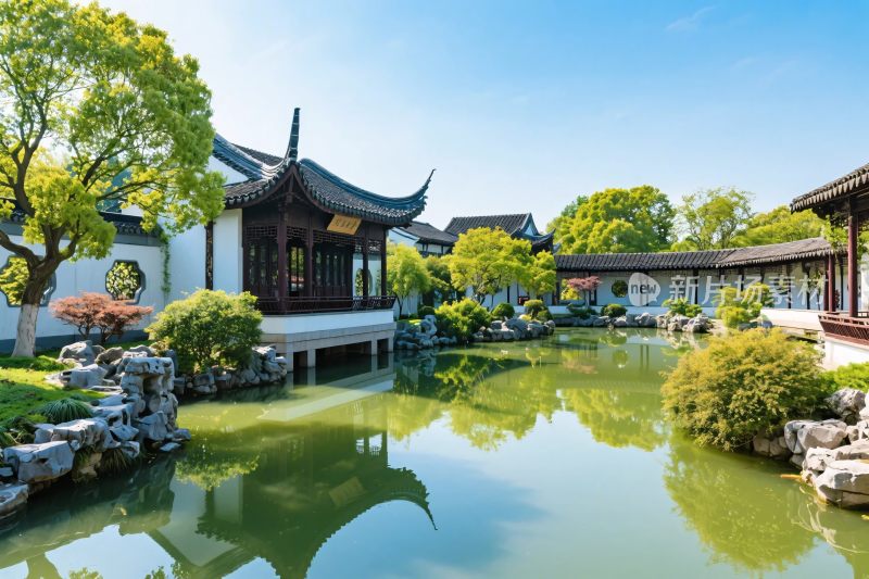 中式古典园林风景