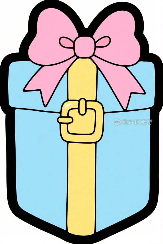 卡通礼物盒插画