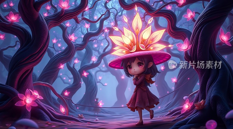 梦幻森林中的魔法少女