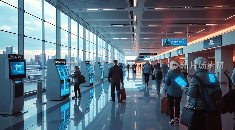 智能机场自助服务区