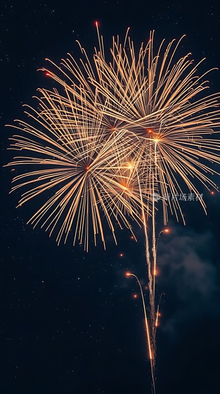夜空烟花绽放