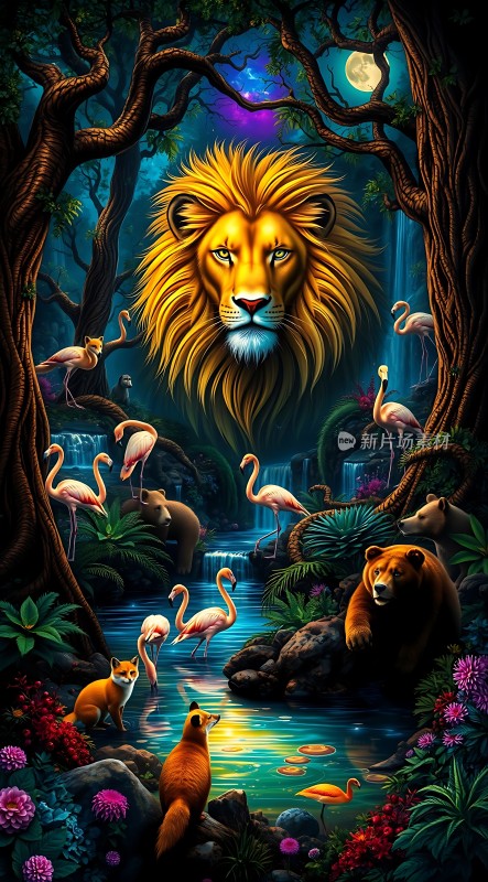 森林之王与自然和谐共处