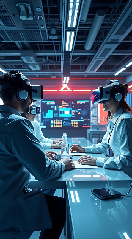 虚拟现实会议未来科技工作场景