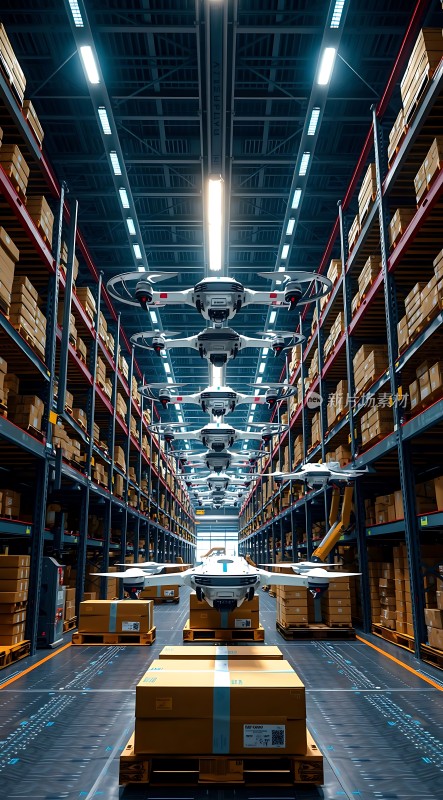 未来仓库无人机与智能物流系统