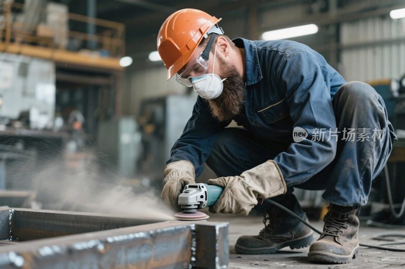 工厂内工人操作工具