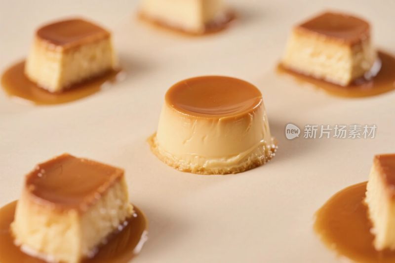 精致甜点布丁图