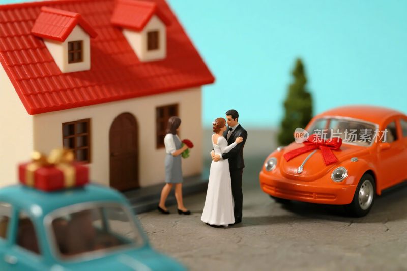 微型婚礼模型场景