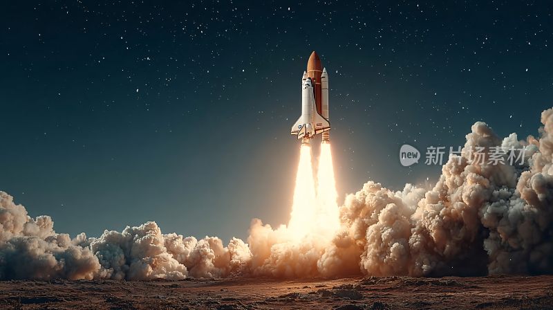 火箭发射升空场景