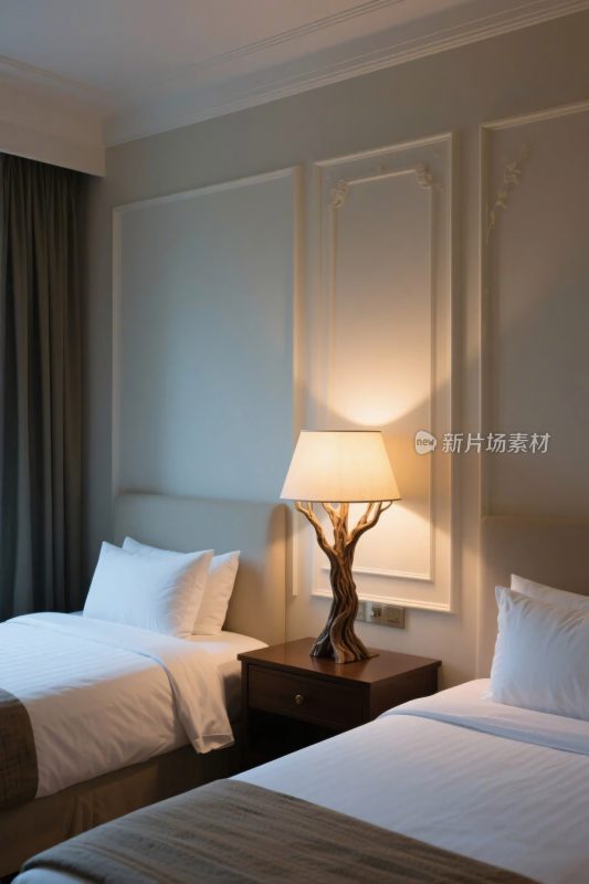 酒店双人床居室