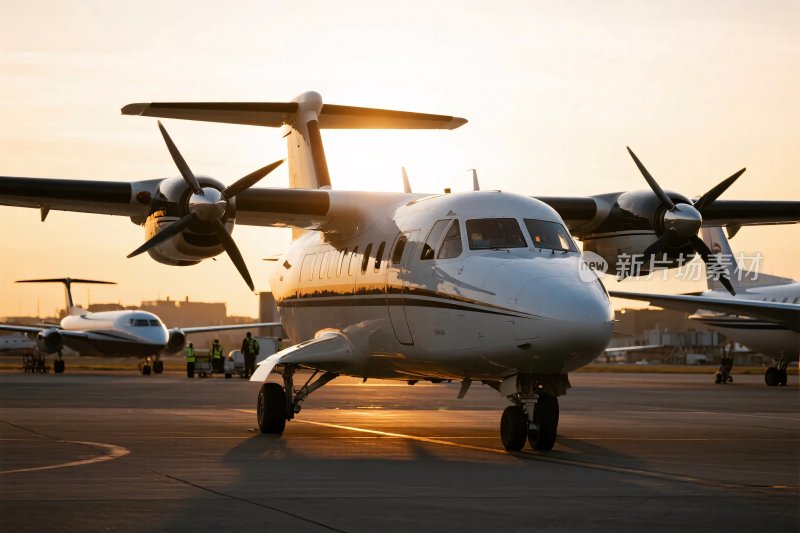 机场飞机起降场景