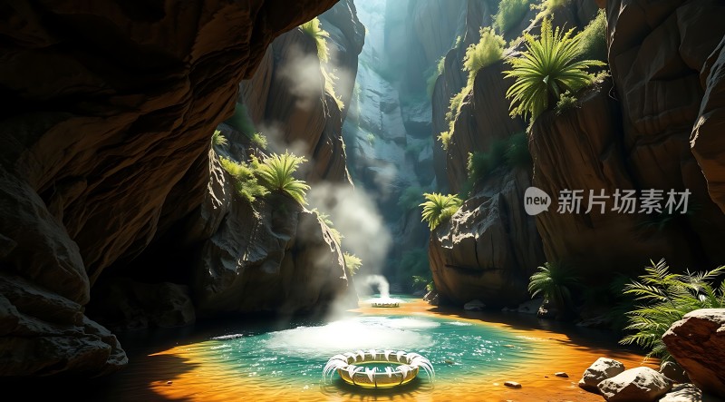 神秘峡谷秘境探险