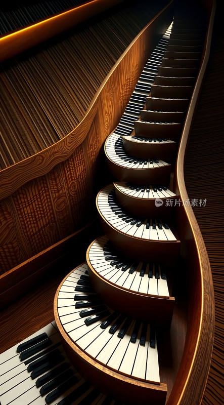 钢琴琴键楼梯