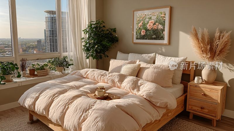 温馨舒适的卧室室内场景