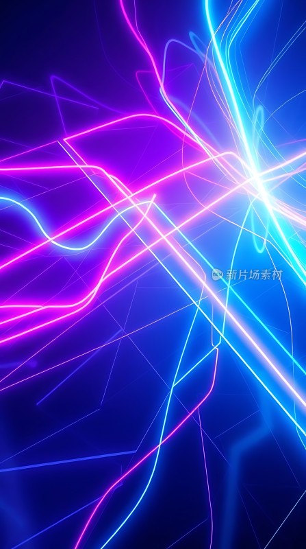 霓虹幻彩交织之夜