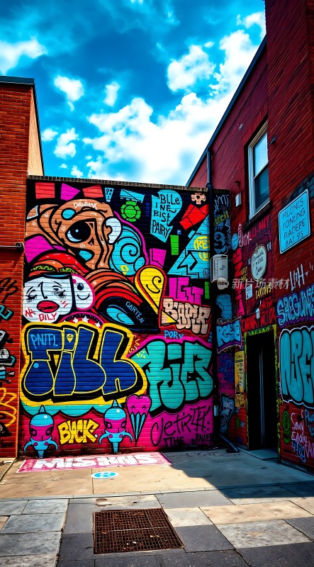 街头艺术盛宴色彩斑斓的涂鸦世界