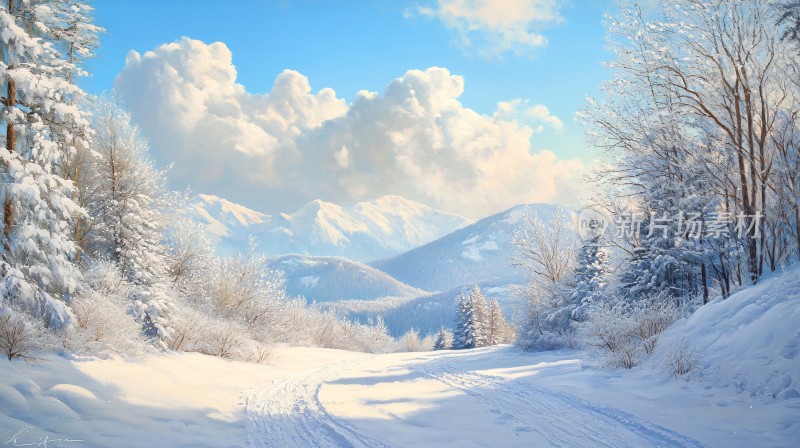 高清大画幅冬天雪景