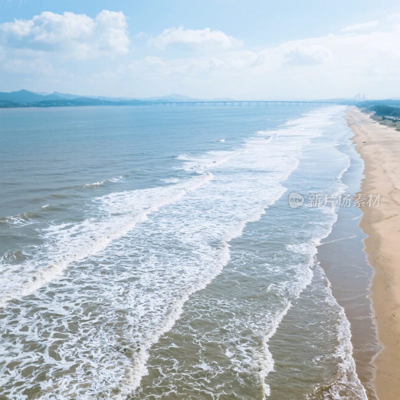 海滩海浪风景图