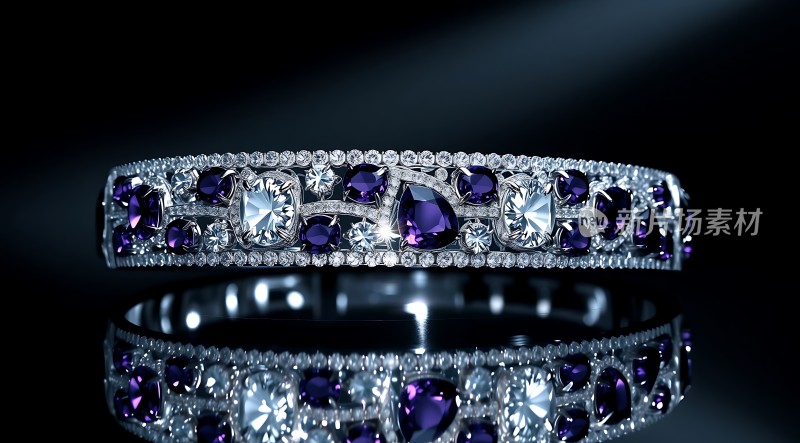 紫色宝石闪耀手镯