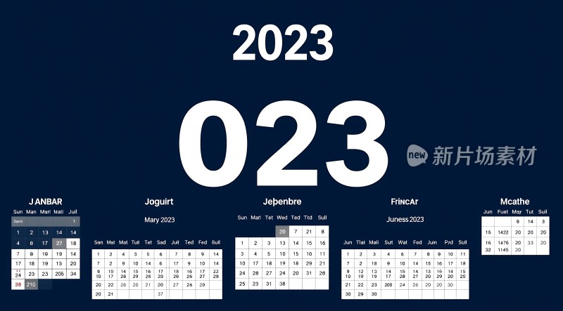 2023年日历简洁明了