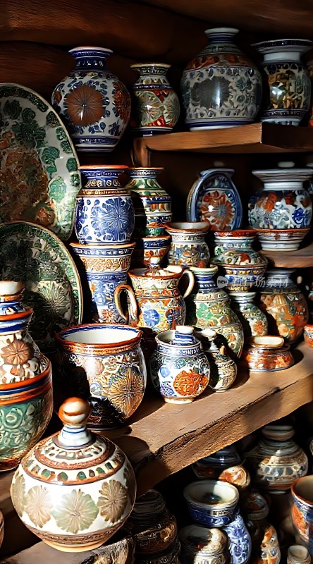 精美瓷器陈列展